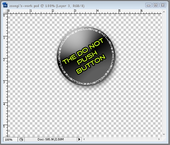 Creation of The "Do Not Push" button: Step 3